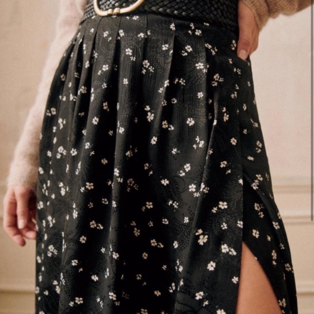 New SEZANE Alicia Skirt in Jacquard Bicolore Size 4/36